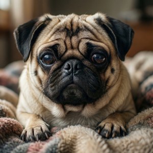 Cozy Pug Disappointment