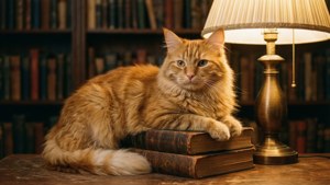 Cozy Reading Cat