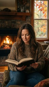 Cozy Reading Sadie Sink