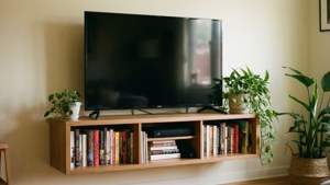 Cozy Shelf TV Nook
