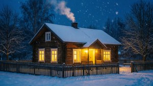 Cozy Snowy Cottage