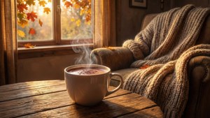 Cozy Sweater Autumn Living Room