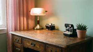 Cozy Vintage Desk Setup