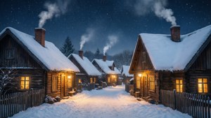 Cozy Winter Village