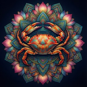 Crab Mandala Art