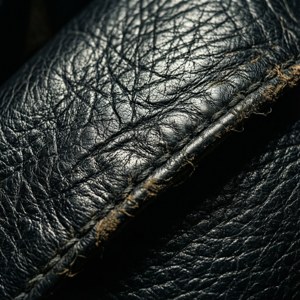 Cracked Black Leather