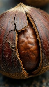 Cracked Chestnut Close-Up