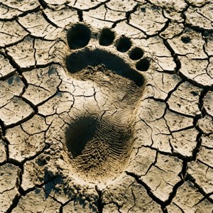 Cracked Earth Footprint