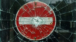 Cracked Glass Sign