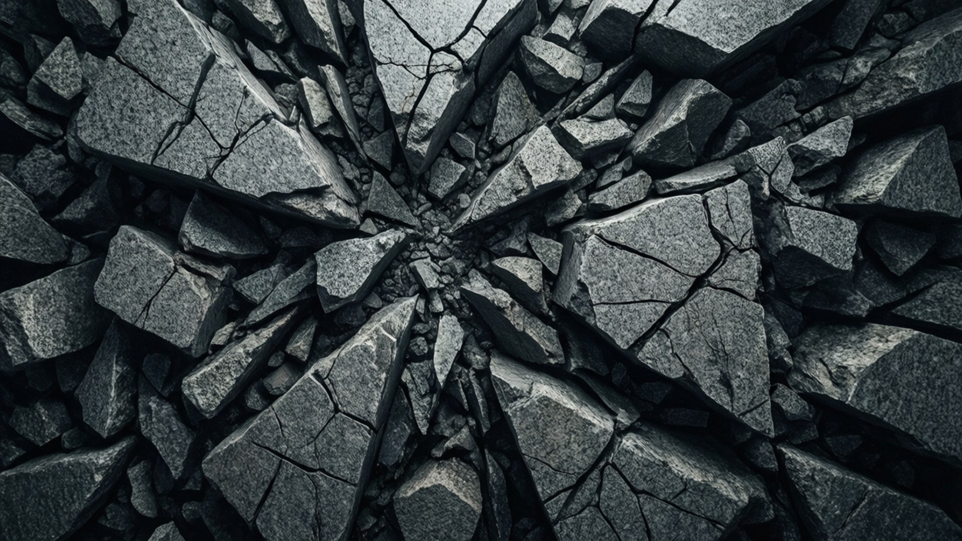 Cracked Granite Fragments by Wallpapers.art Studio