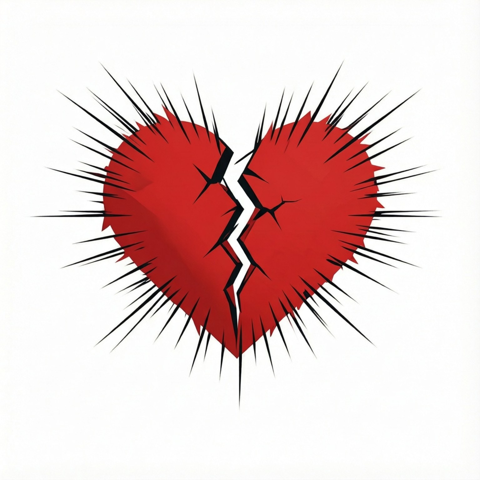 Cracked Heart Icon by Wallpapers.art Studio