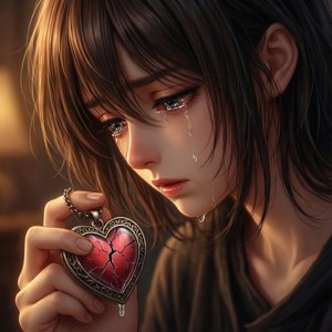 Cracked Locket Tear