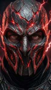 Cracked Mask Portrait