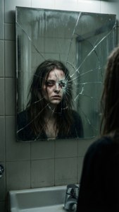 Cracked Mirror Face