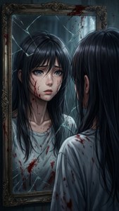 Cracked Mirror Reflection