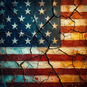 Cracked Stars Stripes