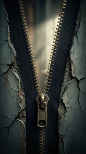Cracked Wall Zipper