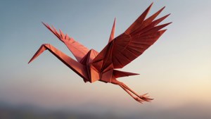Crane in Flight