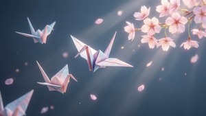 Cranes and Blossoms
