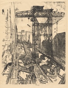 Cranes at Miraflores Lock, Panama