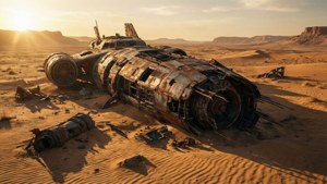 Crashed in the Dunes