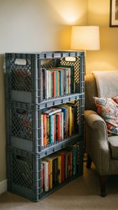 Crate Bookshelf Cozy