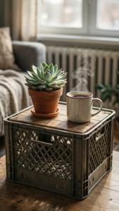 Crate Side Table