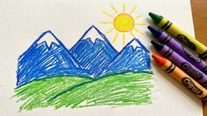 Crayon Art in Progress