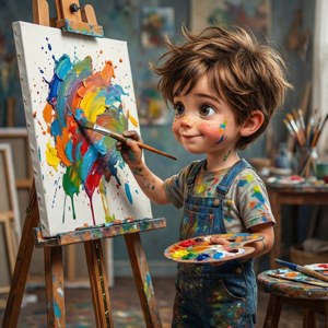 Creative Artist Boy