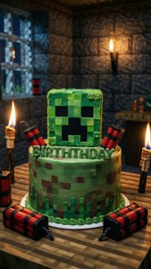 Creeper Cake Surprise