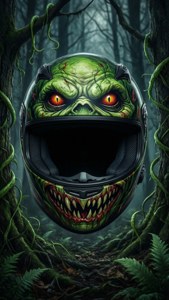 Creeper Helmet in Dark Forest