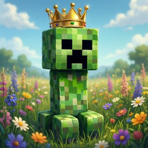 Creeper with Gold Crown