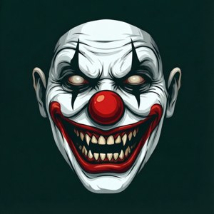 Creepy Clown Face