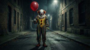 Creepy Clown in Alley