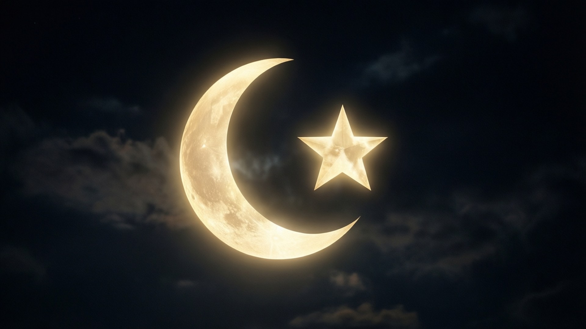 Crescent and Star by Wallpapers.art Studio