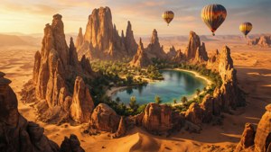 Crescent Oasis Island
