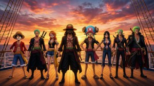 Crew at Sunset