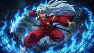 Crimson and Blue Flames