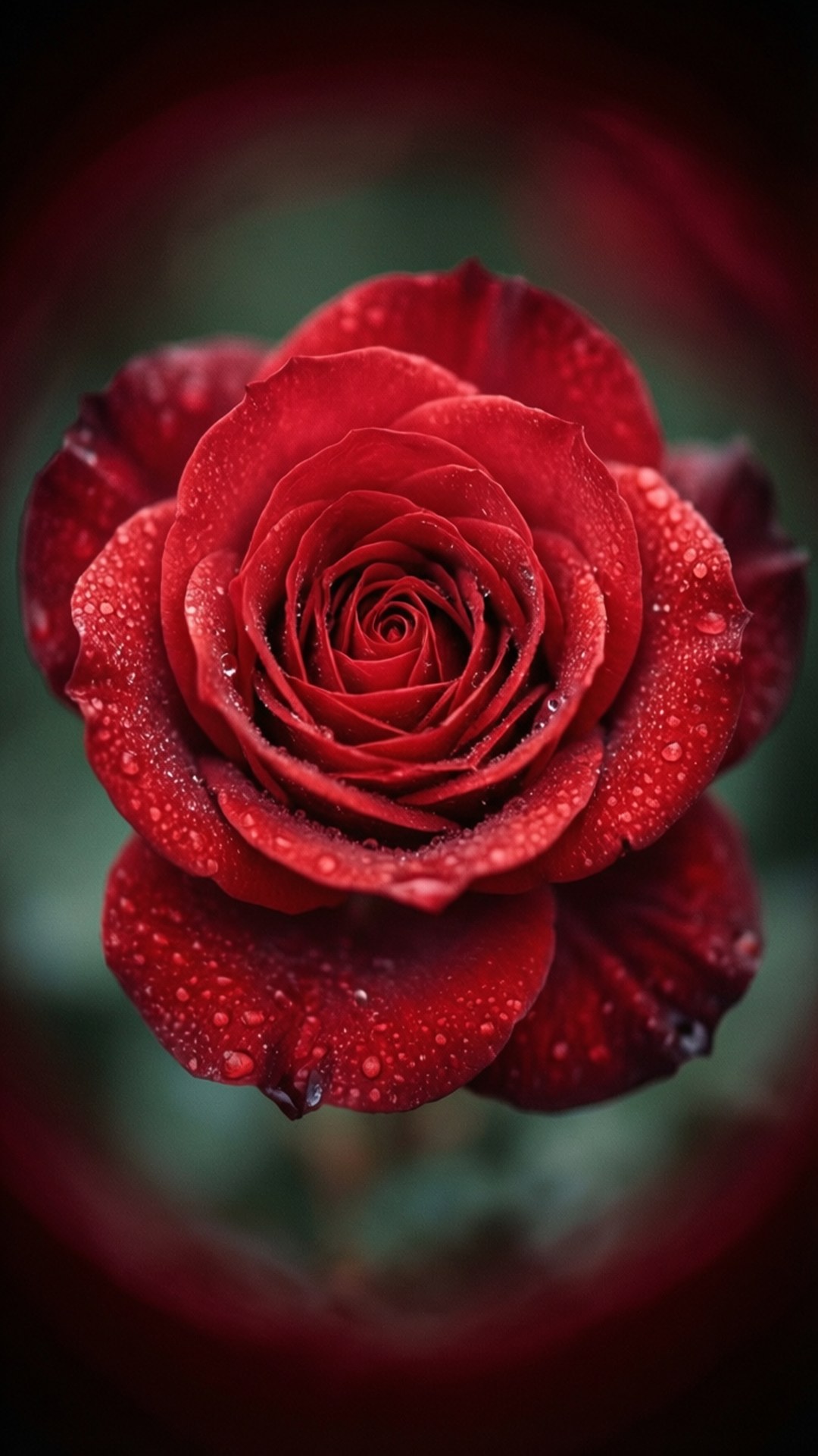 Crimson Rose Elegance by Wallpapers.art Studio