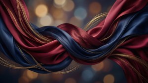 Crimson Silk Elegance