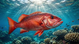Crimson Snapper in Sunlight