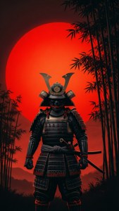 Crimson Sun Silhouette