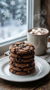 Crinkle Cookies and Cocoa