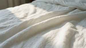 Crisp White Cotton Fold