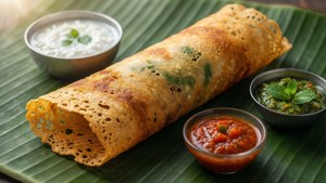 Crispy Cone Dosa Feast