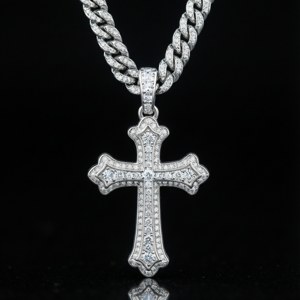 Cross Pendant Diamond Chain