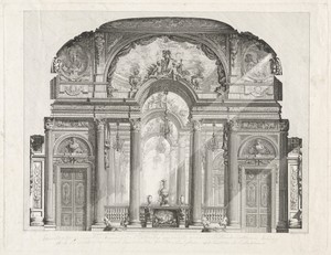 Cross Section of the Salon of the Palazzo Spinola, Genoa