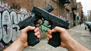 Crossed Glocks Urban