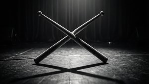 Crossed Sticks in Shadows