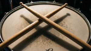 Crossed Sticks on Snare